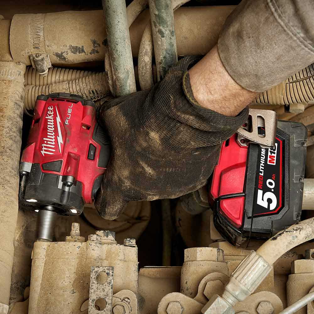 MILWAUKEE 18V FUEL 1 2inch Compact Impact Wrench w Friction Ring Skin M18FIW2F12-0