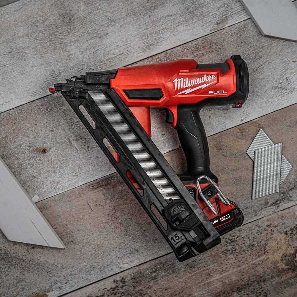 MILWAUKEE 18V FUEL 15 GAUGE 34 Degree Angled Finishing Nailer Skin M18FN15GA-0C