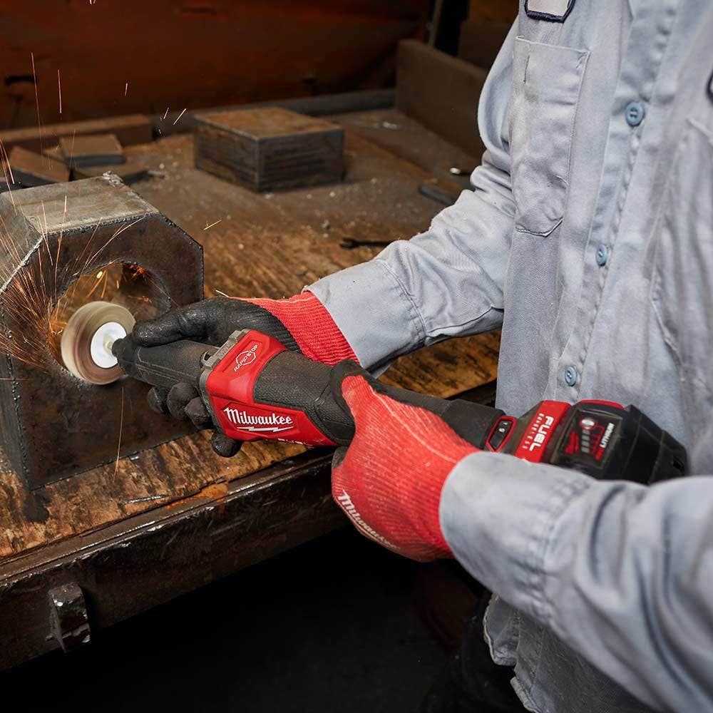 MILWAUKEE 18V FUEL 1/4inch Braking Die Grinder w/ Deadman Paddle Switch Skin M18FDGROVPDB0