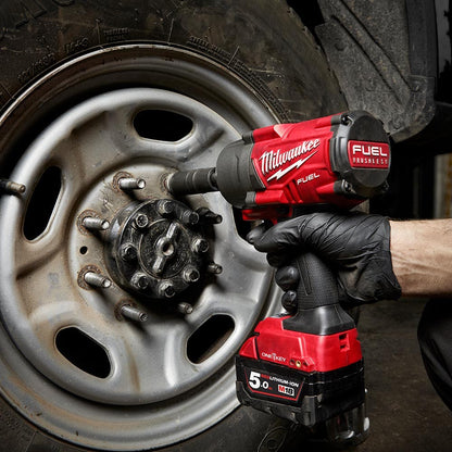 MILWAUKEE 18V FUEL 1 2inch Extended Anvil High Torque Impact Wrench w ONE-KEY Skin M18ONEFHIWF12E-0