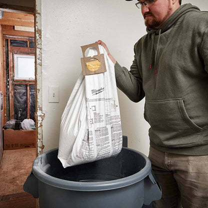 MILWAUKEE 18V FUEL 45L Wet Dry Vacuum Fleece Bags - 5 Pack 49901999
