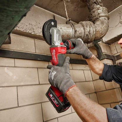 MILWAUKEE 18V FUEL Brushless 125mm Flathead Braking Angle Grinder M18FAGF125XPDB-0