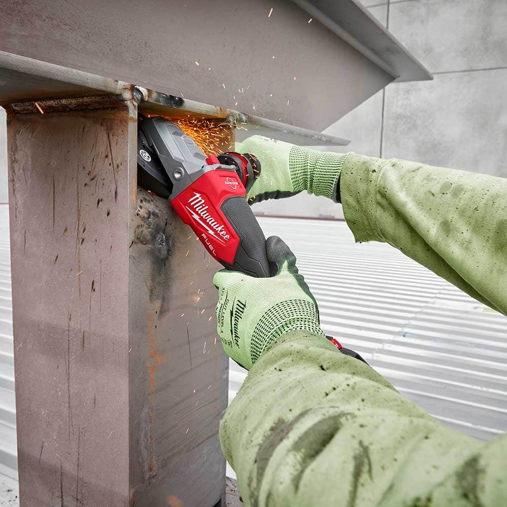 MILWAUKEE 18V FUEL Brushless 125mm Flathead Braking Angle Grinder M18FAGF125XPDB-0