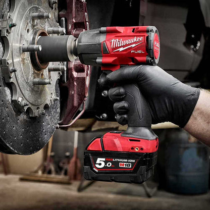 MILWAUKEE 18V FUEL Brushless 1 2inch Compact Impact Wrench w. Pin Detent Skin M18FIW2P12-0