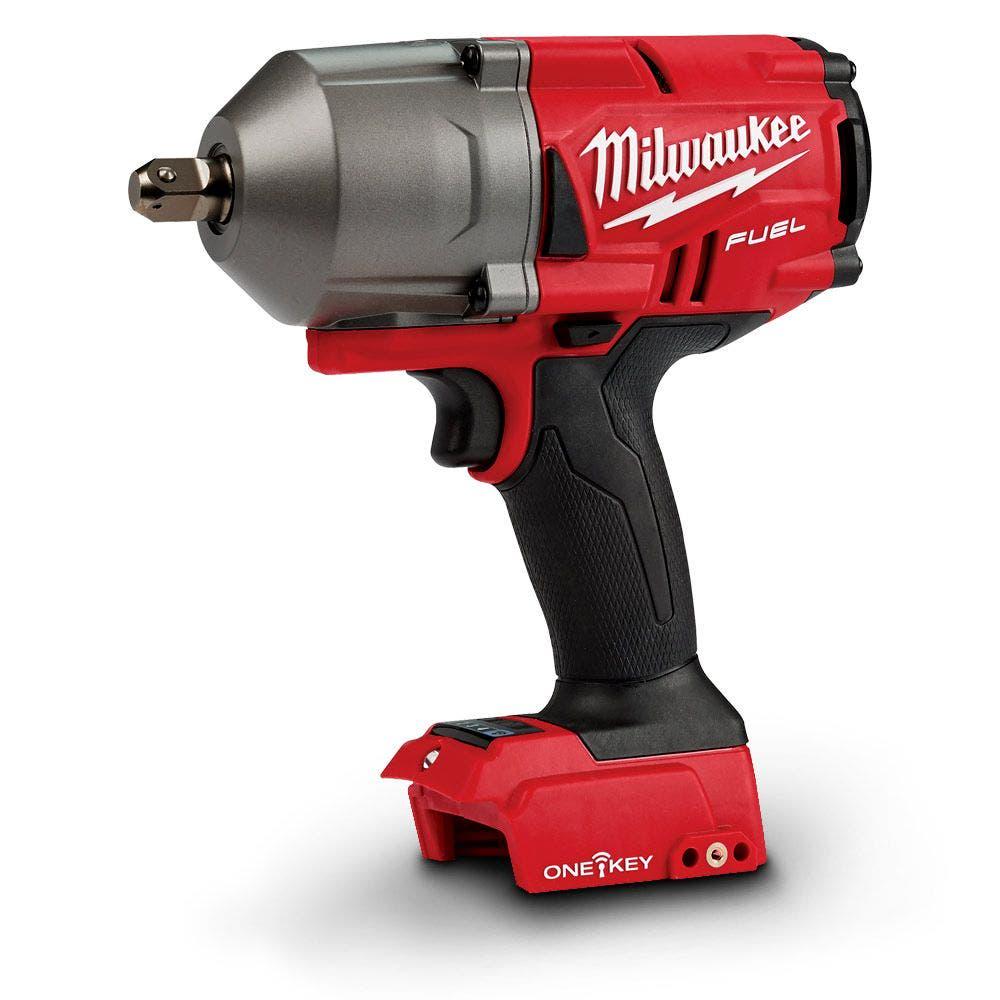 MILWAUKEE 18V FUEL One-Key High Torque Impact Wrench 1 2inch w Pin Detent M18ONEFHIWP12-0