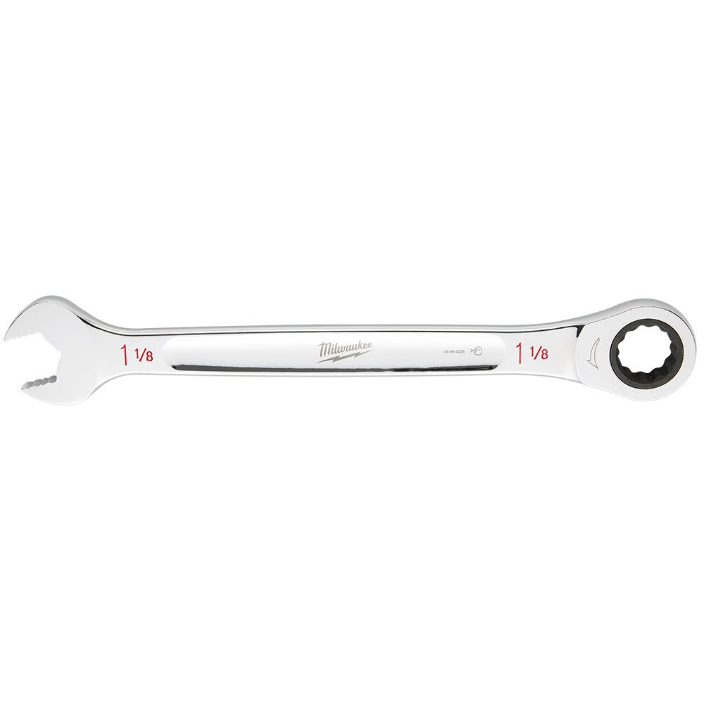 MILWAUKEE 1-1/8" SAE Ratcheting Combination Wrench 45969236