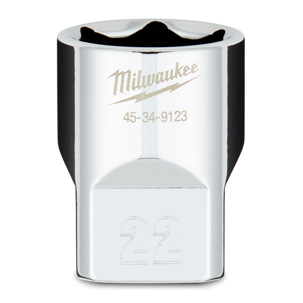 MILWAUKEE 1 2 Drive 22mm Metric 6-Point Socket 45349123