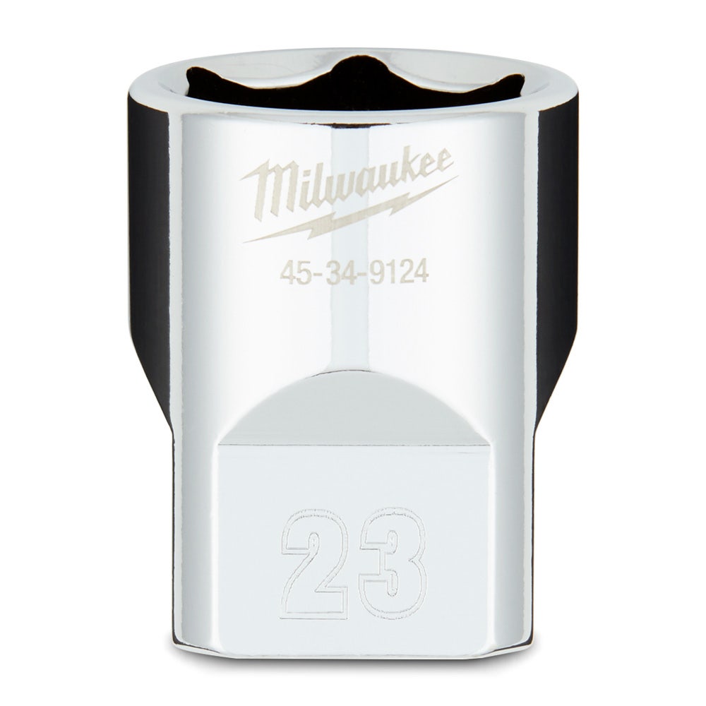 MILWAUKEE 1 2 Drive 23mm Metric 6-Point Socket 45349124