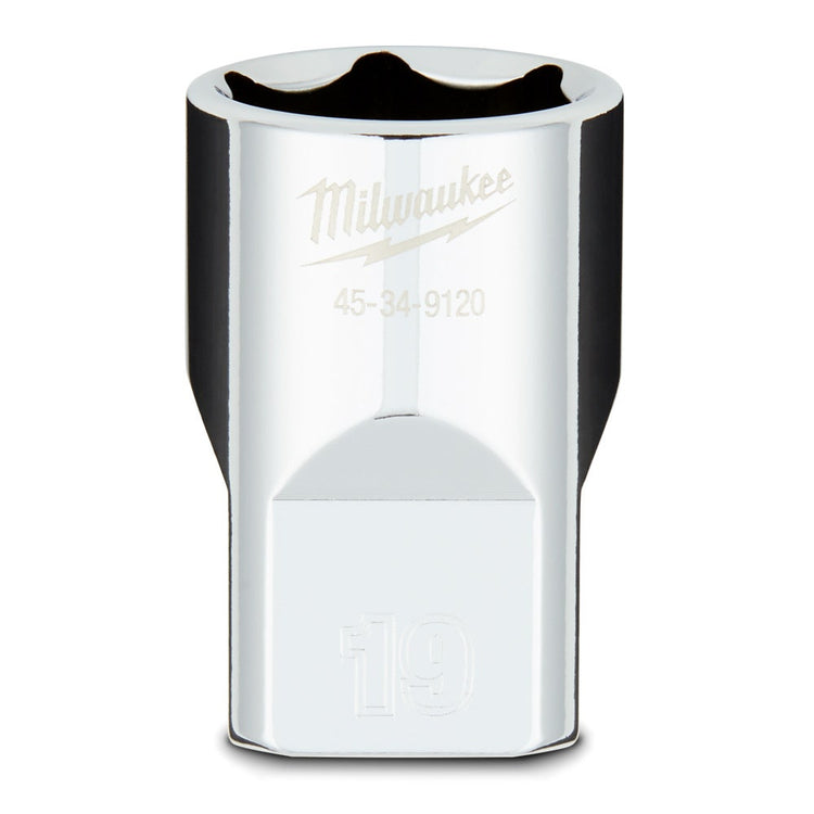 MILWAUKEE 1 2 Drive 19mm Metric 6-Point Socket 45349120