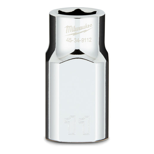 MILWAUKEE 1 2 Drive 11mm Metric 6-Point Socket 45349112