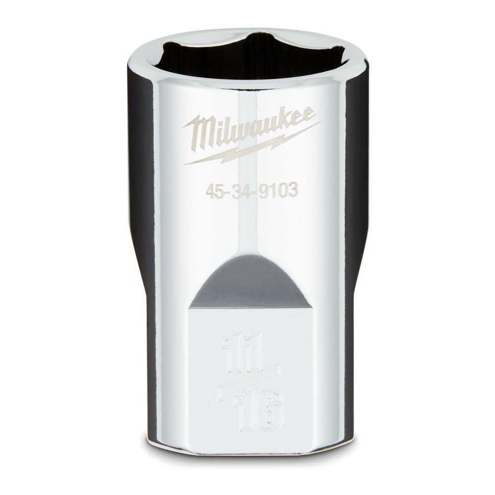 MILWAUKEE 1 2 Drive 11 16inch SAE 6-Point Socket 45349103