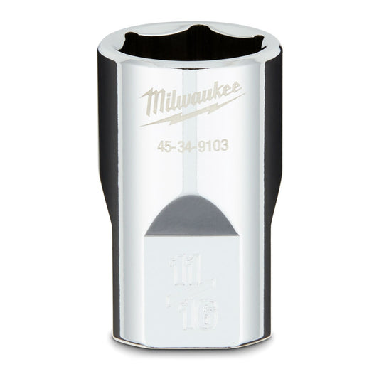 MILWAUKEE 1 2 Drive 11 16inch SAE 6-Point Socket 45349103