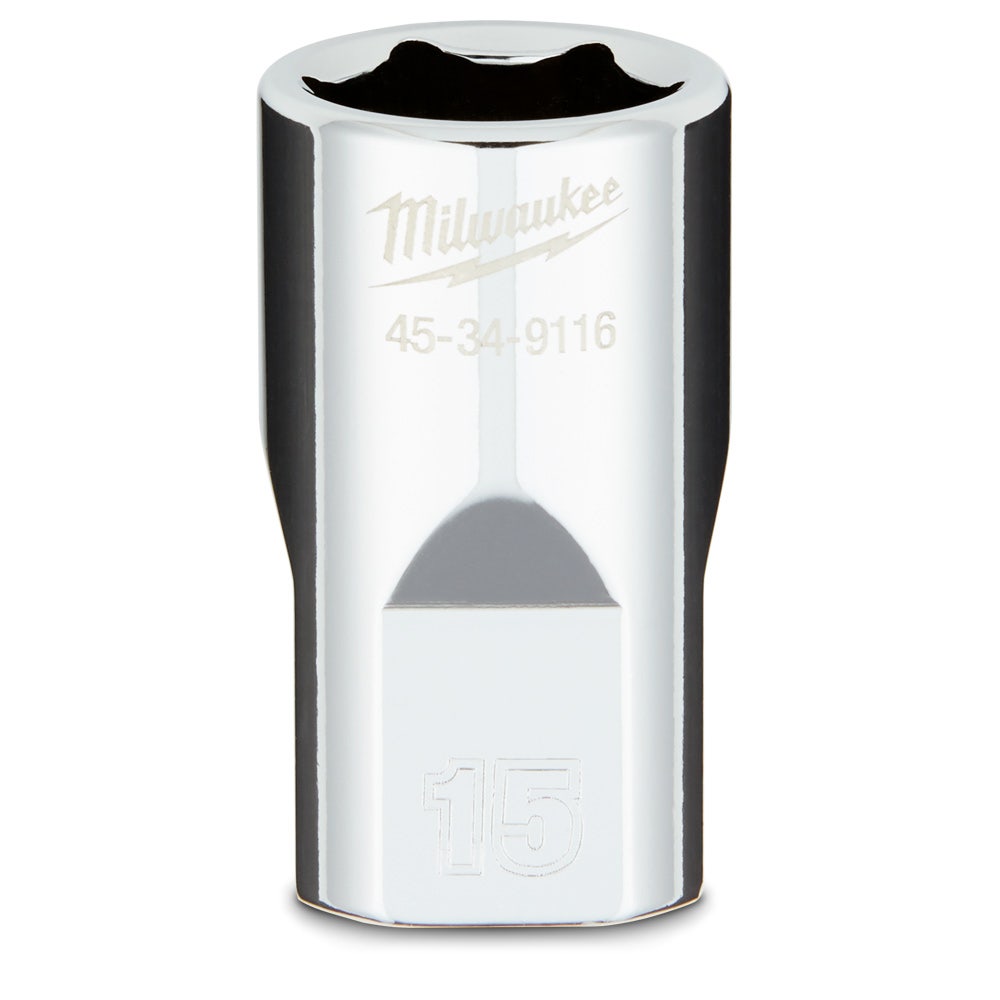 MILWAUKEE 1 2 Drive 15mm Metric 6-Point Socket 45349116
