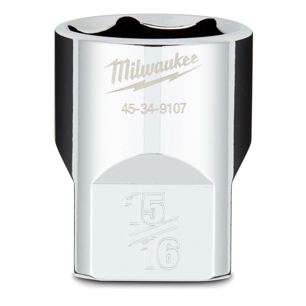 MILWAUKEE 1 2 Drive 15 16inch SAE 6-Point Socket 45349107