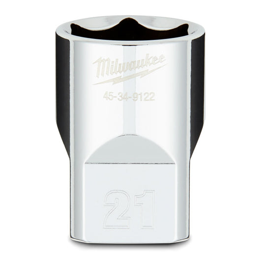 MILWAUKEE 1 2 Drive 21mm Metric 6-Point Socket 45349122