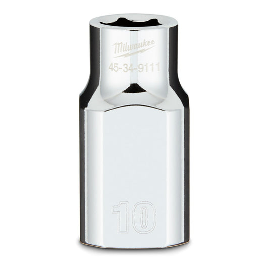MILWAUKEE 1 2 Drive 10mm Metric 6-Point Socket 45349111