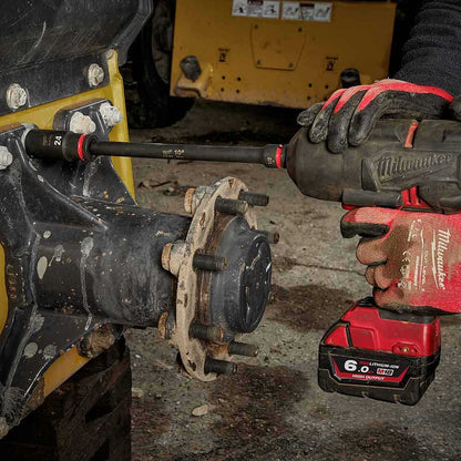MILWAUKEE 1 2inch Drive 24mm Deep 6 Point Impact Socket - SHOCKWAVE 49666285