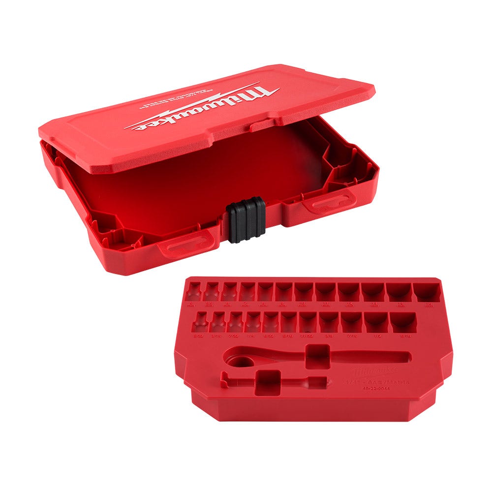 MILWAUKEE 1 4 Drive SAE Metric Socket Set - 25 Piece 48229044