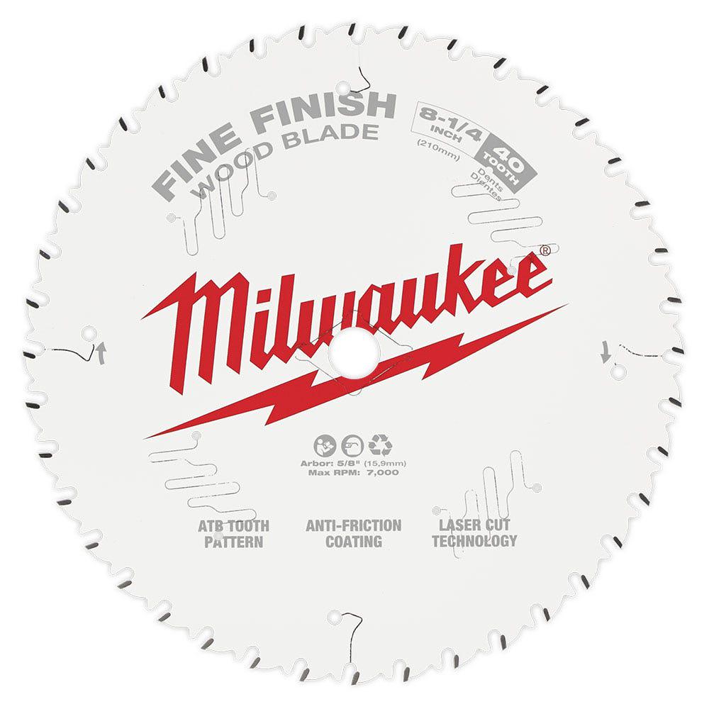 MILWAUKEE 210mm (8 1 4 ) Fine Finish 40T Circular Saw Blade 48408822