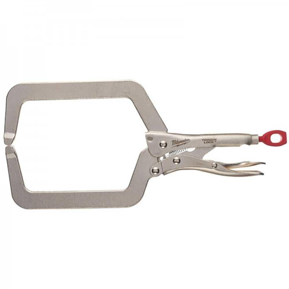 MILWAUKEE 228mm Deep Reach C-Clamp Locking Plier Regular Tip 48223533