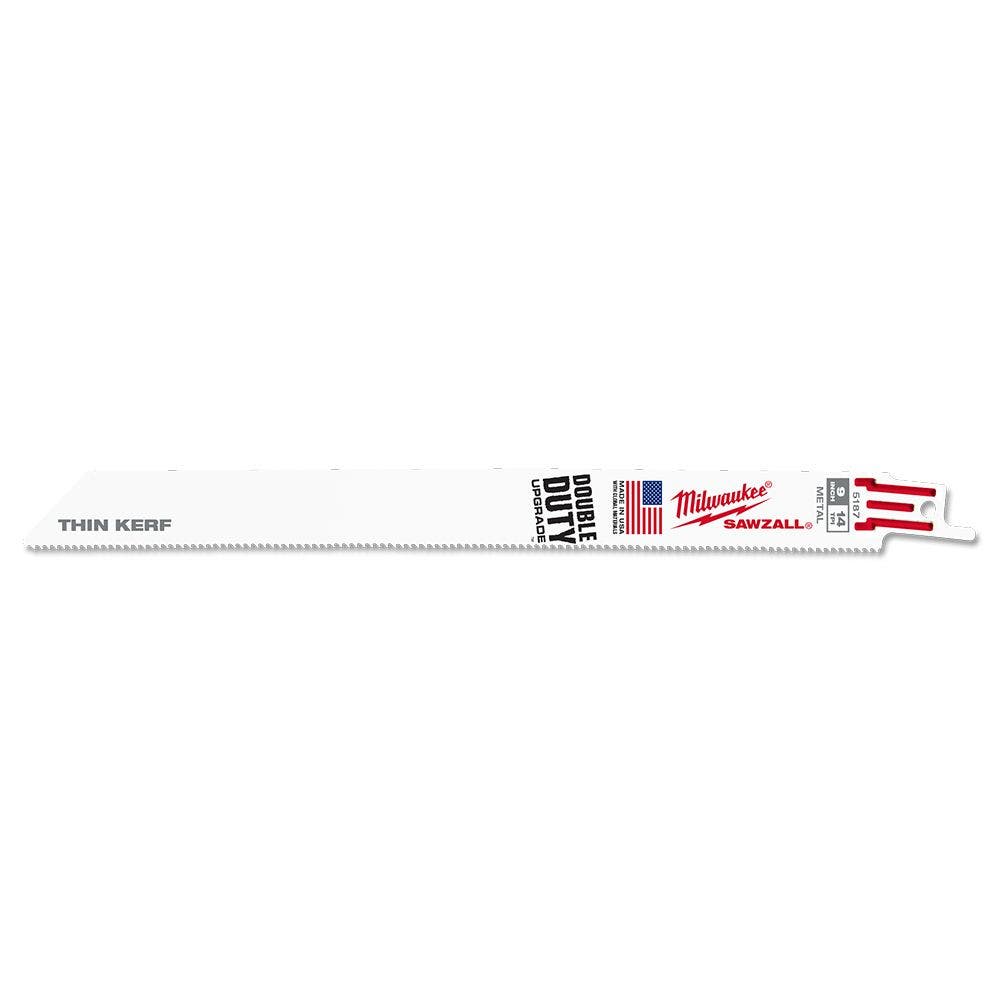 MILWAUKEE 230mm 14TPI Bi-Metal Reciprocating Saw Blade for Metal Cutting - THIN KERF - 50 Piece 48016187