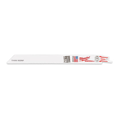 MILWAUKEE 230mm 18TPI Bi-Metal Reciprocating Saw Blade for Metal Cutting - THIN KERF - 50 Piece 48016188