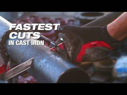 MILWAUKEE 230mm 7TPI TCT Reciprocating Saw Blade for Metal Cutting - THE TORCH - 3 Piece 48005302