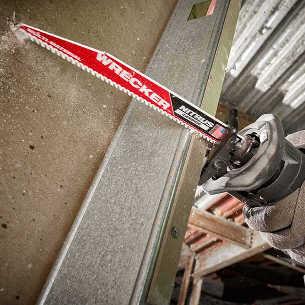 MILWAUKEE 230mm 9 6TPI TCT WRECKER Reciprocating Saw Blade - SAWZALL - 1 Piece 48005272