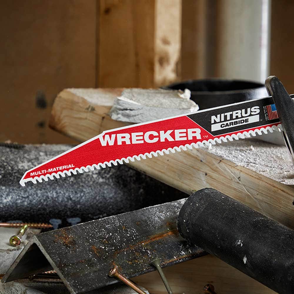 MILWAUKEE 230mm 9 6TPI TCT WRECKER Reciprocating Saw Blade - SAWZALL - 1 Piece 48005272