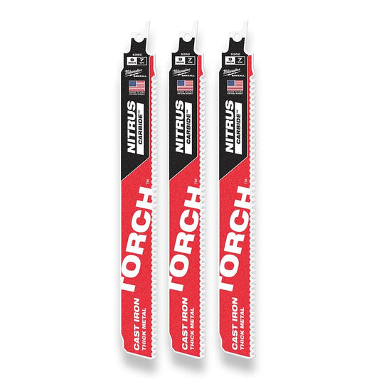 MILWAUKEE 230mm Sawzall Torch W Nitrus Carbide - 3 Piece 48005362