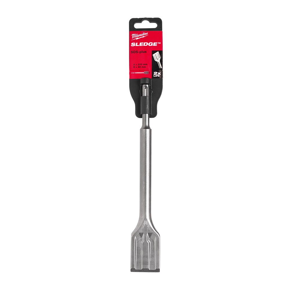 MILWAUKEE 250 x 40mm SDS Plus SLEDGE Premium Scaling Chisel 4932478264