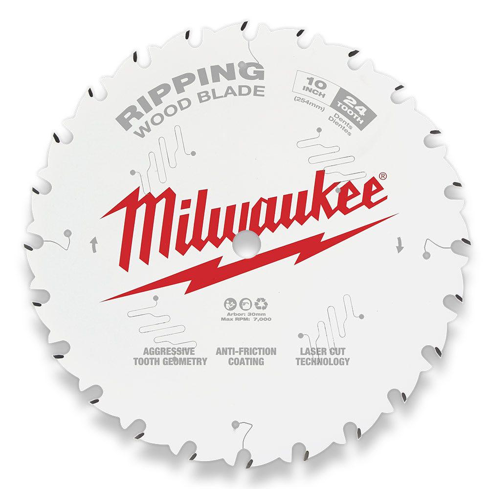 MILWAUKEE 254mm (10 ) Ripping 24T Circular Saw Blade 48408020