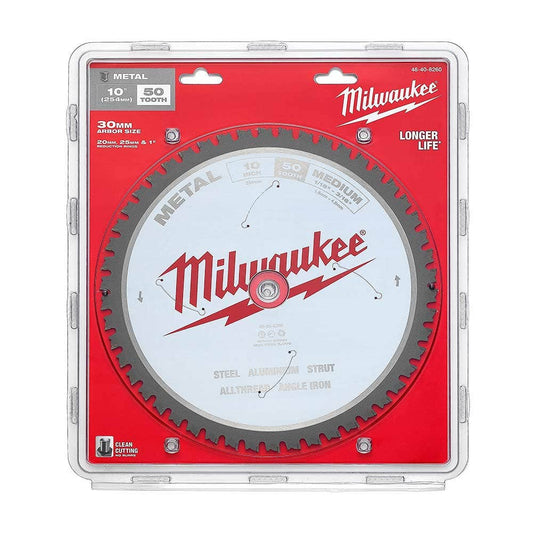 MILWAUKEE 254mm 50T TCT Blade Circular Saw for Metal Medium 48408260