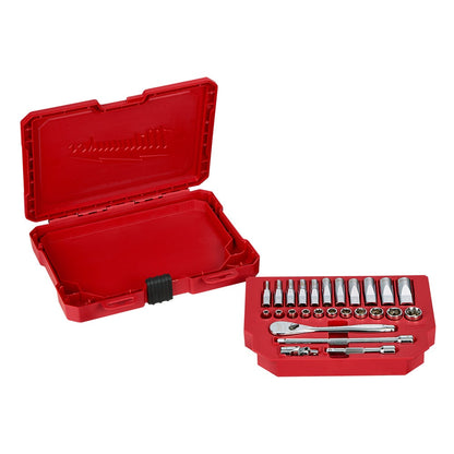 MILWAUKEE 26pc 1 4inch Drive AF Ratchet and Socket Set 48229404