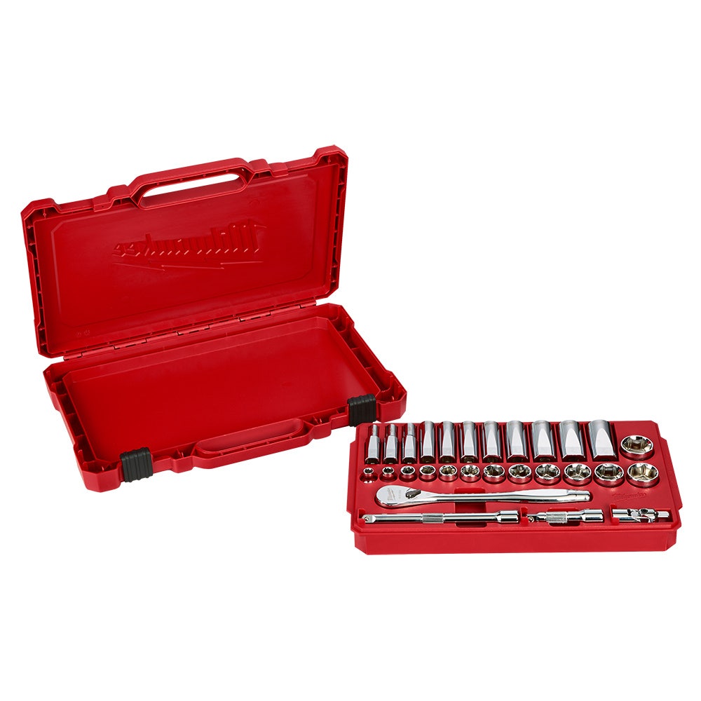 MILWAUKEE 28pc 3 8inch Drive AF Socket Set 48229408