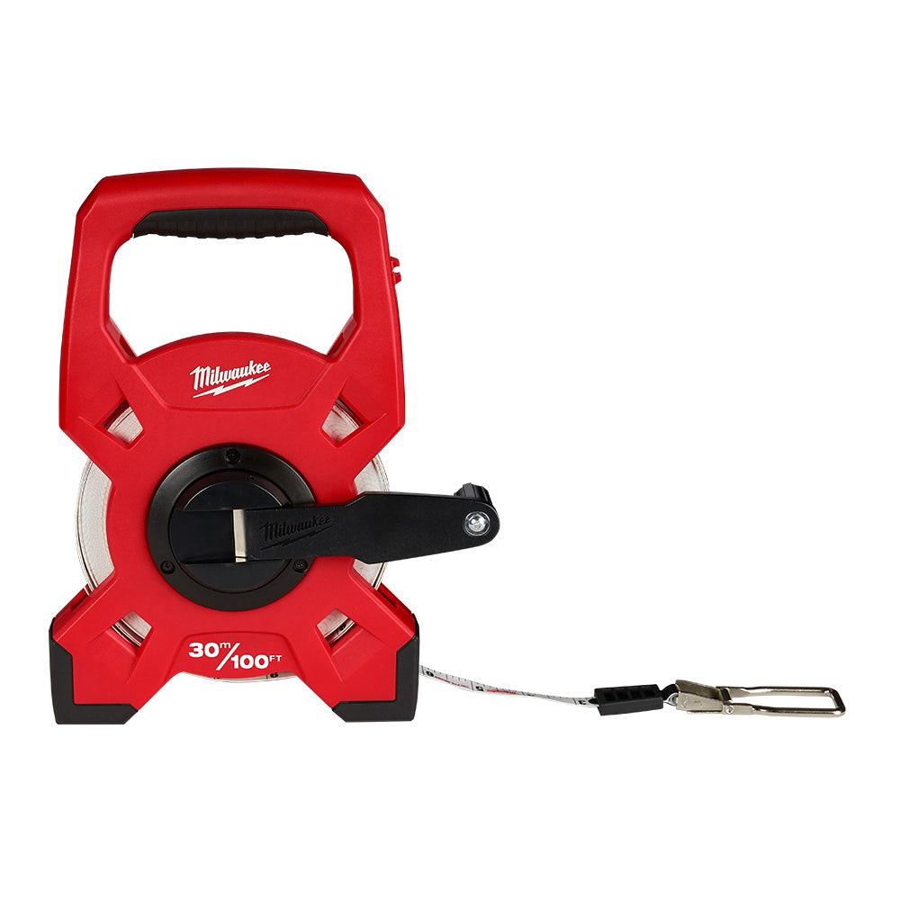 MILWAUKEE 30m/100ft Fibreglass Open Reel Long Tape 48225330