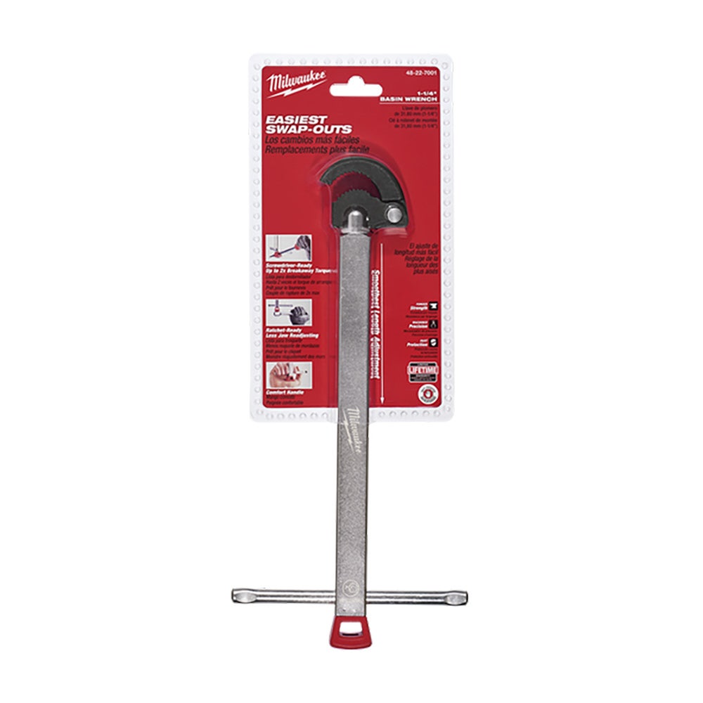 MILWAUKEE 32MM Cap Basin Wrench 425MM Telescoping 48227001