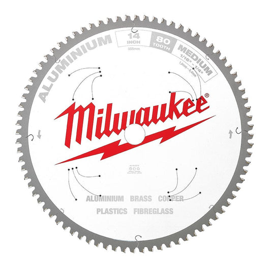MILWAUKEE 355mm 80T TCT Blade Circular Saw for Alum 48408370