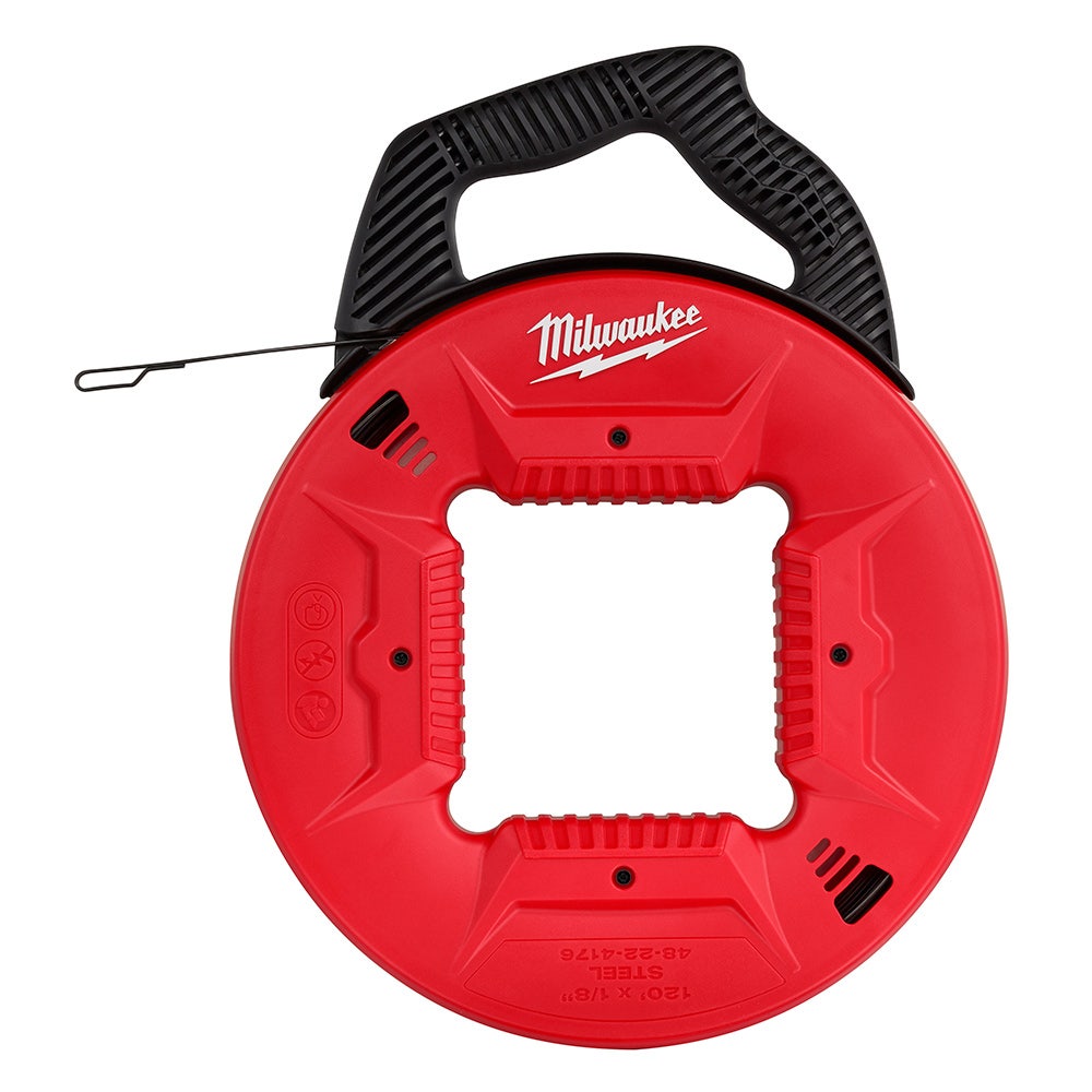 MILWAUKEE 3.2mm x 36m 120ft Steel Fish Tape 48224176