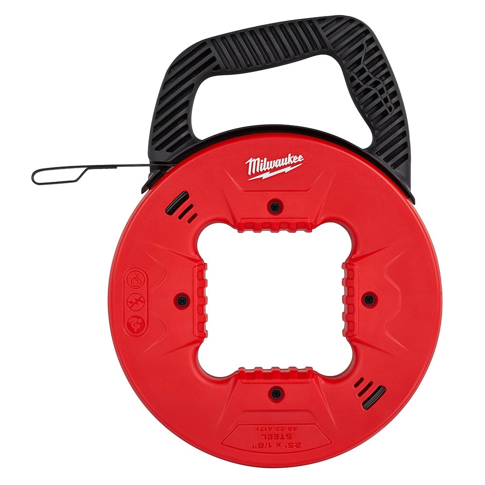 MILWAUKEE 3.2mm x 7.5m 25ft Steel Fish Tape 48224171