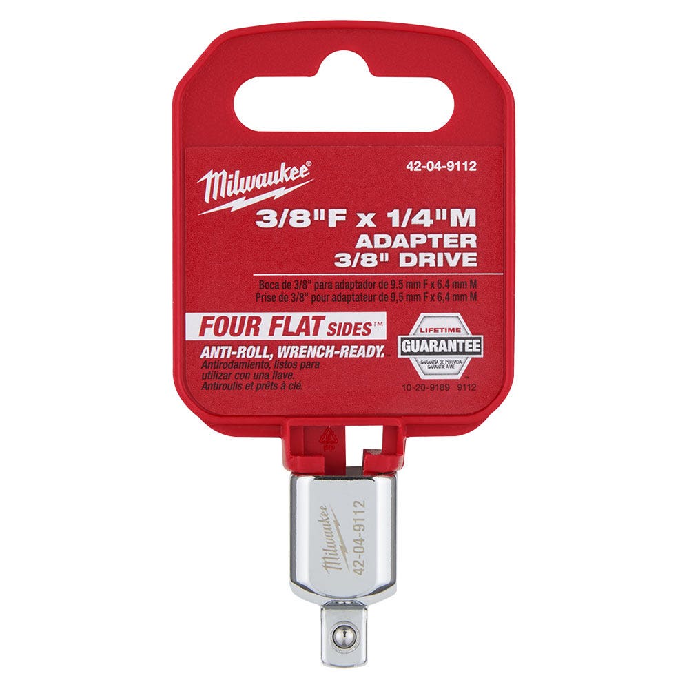 MILWAUKEE 3 8 Drive 3 8 F x 1 4 M Socket Adaptor 42049112