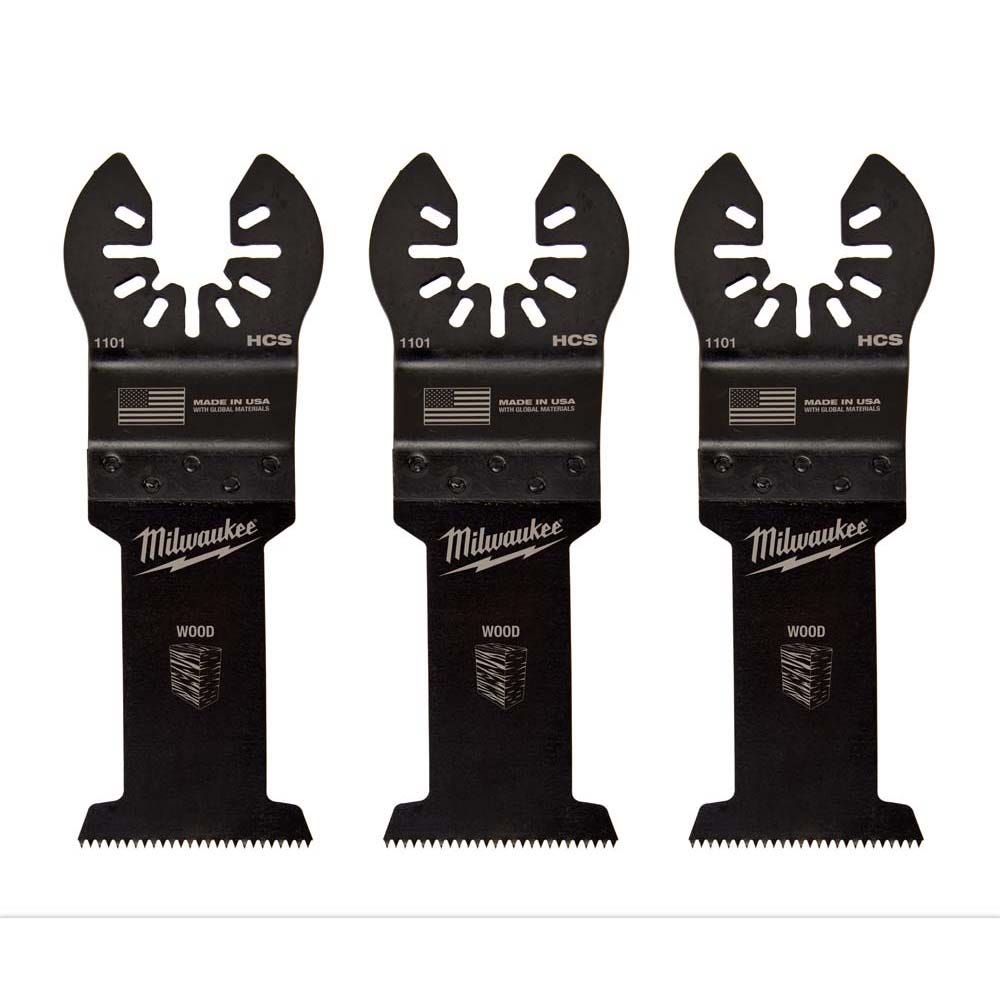 MILWAUKEE 3 piece 35mm OPEN-LOK High Carbon Steel Wood Blade 49251103