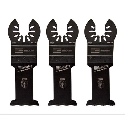 MILWAUKEE 3 piece 35mm OPEN-LOK High Carbon Steel Wood Blade 49251103