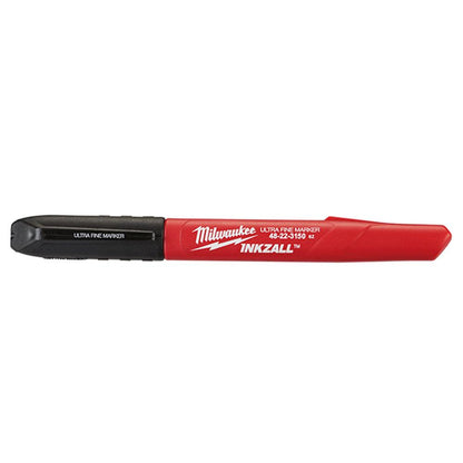 MILWAUKEE 4Pk Inkzall Blk Ultra Fine Point Markers 48223154