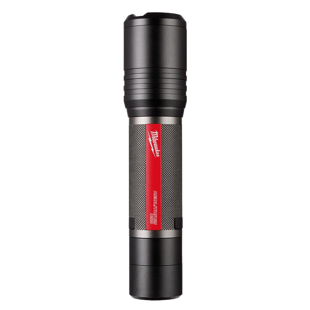 MILWAUKEE 4V REDLITHIUM USB Rechargeable Slide Focus Flashlight Kit L4FL2000301