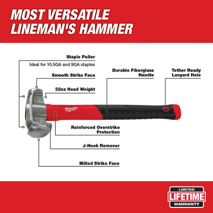 MILWAUKEE 4-in-1 Lineman's Hammer 48229040