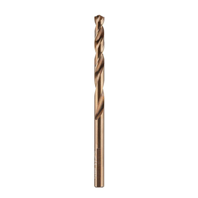 MILWAUKEE 5.5 x 93mm HSS-Cobalt Metal Jobber Drill Bit - RED HELIX 48892513