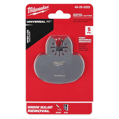 MILWAUKEE 5 piece OPEN-LOK Mushroom Sealant Scraper Blade 49252222