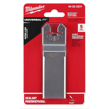 MILWAUKEE 5 piece OPEN-LOK Wide Sealant Cutting Blade 49252231