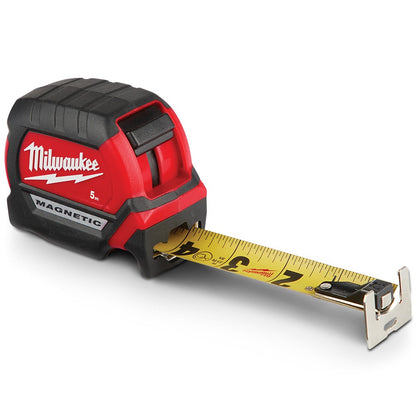 MILWAUKEE 5m x 25mm Compact Magnetic Tape Measure 48220505